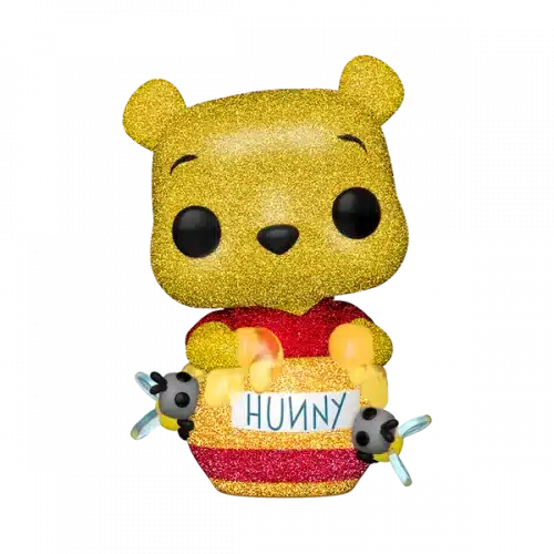 Figura de Funko de Winnie The Pooh comiendo mielcon glitter
