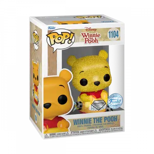 Funko Pop de Winnie The Pooh comiendo mielcon glitter